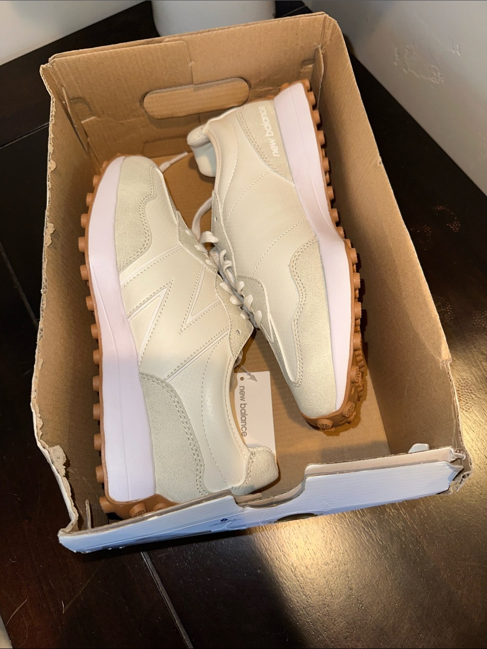 New Balance & CALIA Women's 327 Golf Shoes - Sand Gum sole - Picture 7 of 9